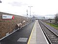 First day of Soham railway station - platform from north
