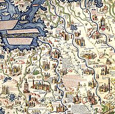 Fra Mauro World Map detail South East Asian mainland
