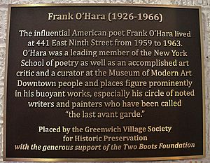 Frank O'Hara Historic Plaque