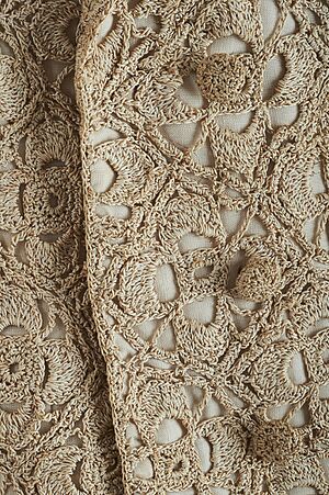 Gold Short Jacket by Sybil Connolly - Button Detail