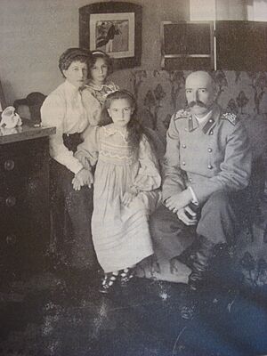 Grand Duke George Mihailovich and his family