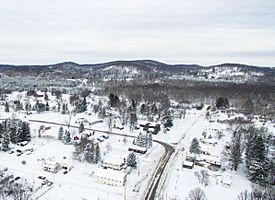 Aerial view of Harrietta in December 2017