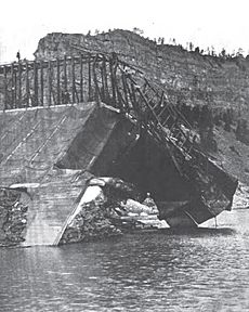 Hauser Dam - 1908 - West end
