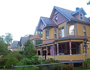 Houses in Fort Hill neighborhood, Peekskill, NY