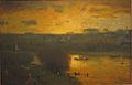 Inness - Sunset on the Passaic, oil on canvas, 1891