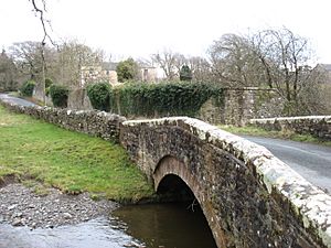 Isel Hall, and the bridge over Blumer Beck (geograph 3380818)