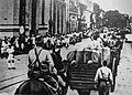 Japanese troops entering Saigon in 1941
