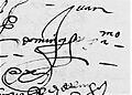 Juan Dominguez de Palermo, firma