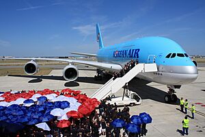 Korean Air takes delivery of its first A380 at Toulouse Blagnac International Airport