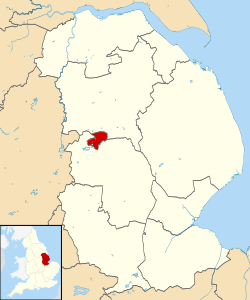 Shown within Lincolnshire