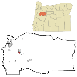 Location of South Lebanon, Oregon