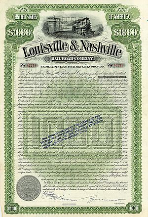 Louisville & Nashville RR 1890