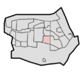 Location of Molenvliet district in Barendrecht