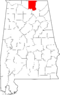 Map of Alabama highlighting Madison County.svg