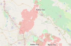 Map of Tubbs fire.png