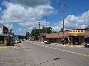 Downtown Mercer in the census-designated place (CDP)