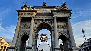 Milan Cortina 2026 Cauldron and Arco della Pace 01