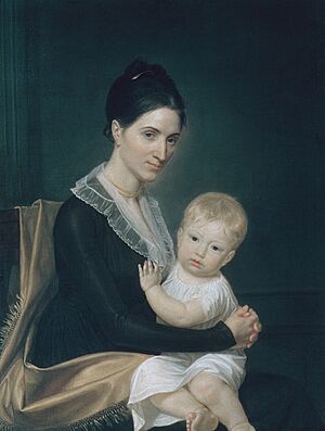Mrs Marinus Willett and Her Son Marinus Jr by John Vanderlyn