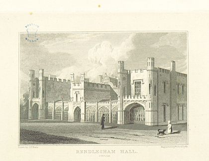 Neale(1818) p4.130 - Rendlesham Hall, Suffolk