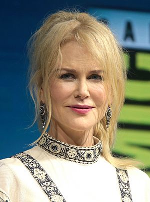 A headshot of Nicole Kidman at the Cannes Film Festival in 2017