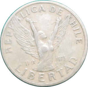 Obverse Pinochet 10 Peso Coin