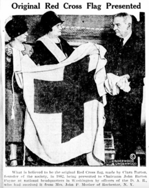 Original Red Cross flag, 1882