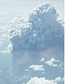Picture of a pyro-cumulonimbus taken from a commercial airliner