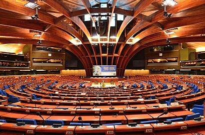 Plenary chamber of the Council of Europe's Palace of Europe 2014 01