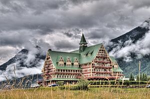Prince of Wales lodge in Waterton Lakes