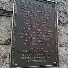 Sadowski marker on Allegheny Co Courthouse