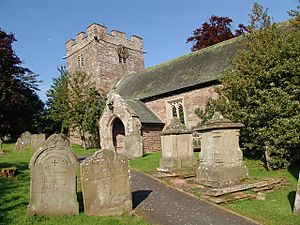 Saint Faith's church, Bacton, Herefordshire in 2008.jpg