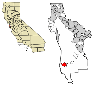 Location within San Mateo County