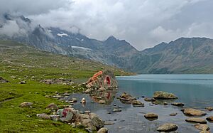 Shiva shrine, Gangabal Lake