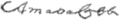 Signature of Amasa Cobb