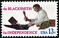 Skilled Hands For Independence Blacksmith 13c 1977 issue U.S. stamp