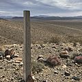Spanish Trail Marker Looks Over the Countryside of Inyo County, California