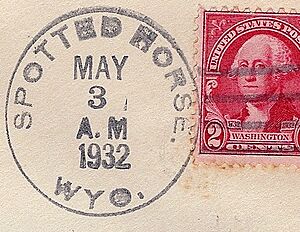 Spotted Horse Wyoming Postmark