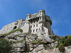 St Michael's Mount castle, from south east