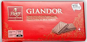 Swiss chocolate bar "Giandor" (cropped)