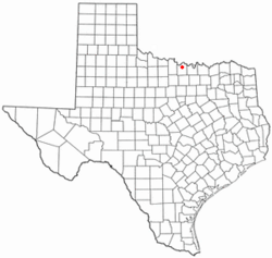 Location of Nocona, Texas