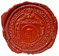 Teplice municipal seal ~1750