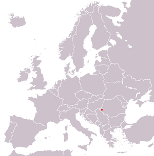 Location of Timişoara