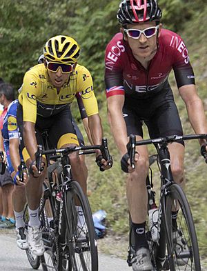 Tour de France 2019, Egan Bernal and Geraint Thomas (48416905411)