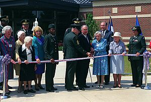 VIPs pictured during the Opening and Dedication Ceremony for the Army Womens Museum at Fort Lee, Virginia