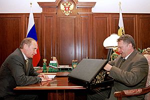 Vladimir Putin with Vladimir Zhirinovsky-2