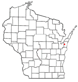 Location of Montpelier, Wisconsin