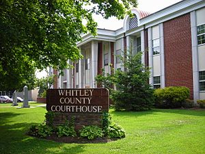 Whitley County courthouse in Williamsburg