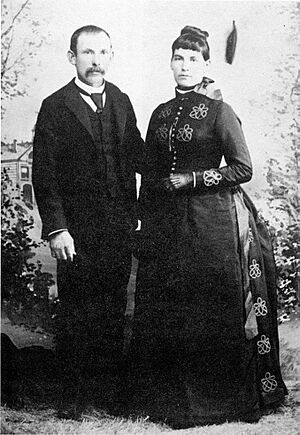 Wilbur Judson Harlan and Ada Dani wedding