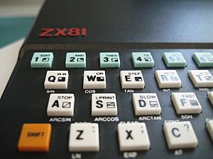 ZX81 with modified keyboard