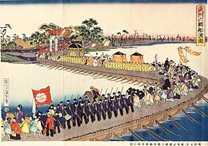 武州六郷船渡図 Bushu Rokugo funawatashi no zu